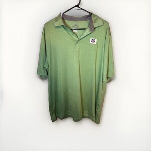 Men's Acare Golf Polo Shirt Medium Missouri Sports Hall of Fame 25 Years Green